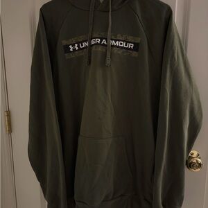 Under Armour Men's Olive Green Pullover Hoodie large tall